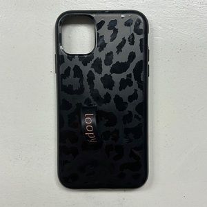 Leopard black Loopy iPhone 11 case